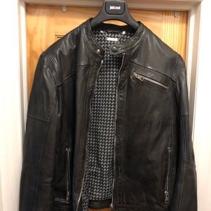 Just Cavalli Goat Leather Jacket
